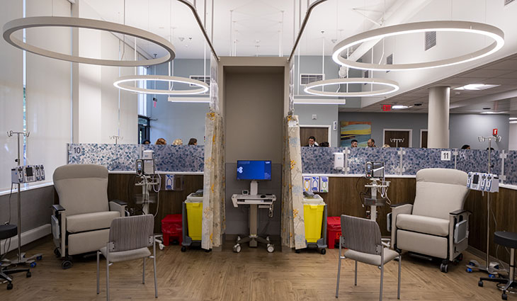 An infusion room at the C Street Clinic