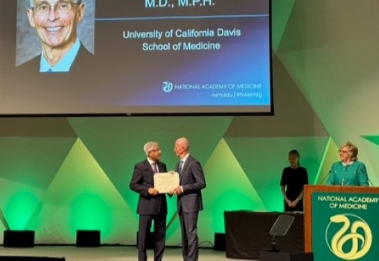 Garen Wintemute is inducted into the National Academy of Medicine at a ceremony on Oct. 18.