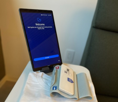 The program&rsquo;s remote patient monitoring devices include blood pressure cuffs, scales and digital tablets.